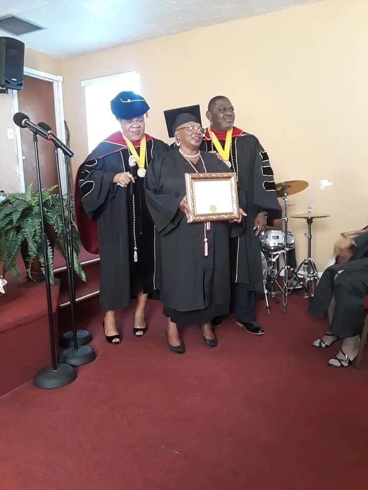 Graduates in academic regalia